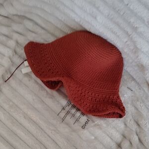 Amazon Women's Red Crochet Hat